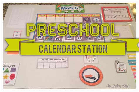 Preschool Calendar Organization How2playtoday
