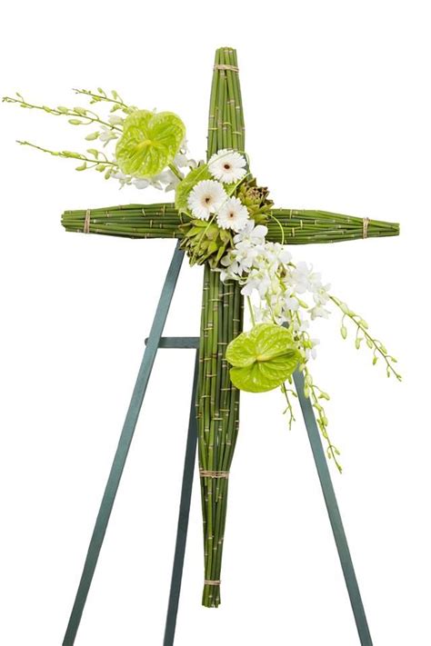 Maybe you would like to learn more about one of these? unique sympathy cross | Arranjos de flores, Ideias, Arranjos