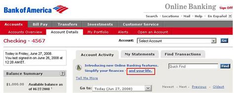 Bank of america online banking & bill pay customer service information is designed to make your banking experience easy and efficient. Mitchell Joe > interaction design > how to make your ...