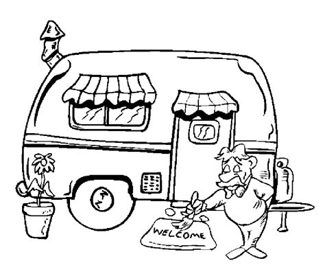 Camper Coloring Pages For Adults Coloring Pages