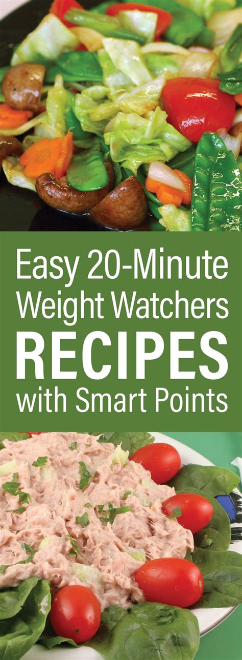 The weight watchers plan isn't so much as a diet as it is a lifestyle change. Easy 20-Minute Weight Watchers Dinner Recipes with ...
