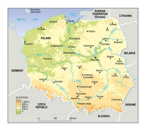 Carta Geografica Della Polonia Topografia E Caratteristiche Fisiche