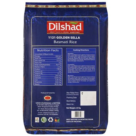 10kg, 20kg , 40kg , 50kg bags and also as per the buyer requirement. Golden Dilshad Gold Basmati Rice, Haryana, Packaging Size ...