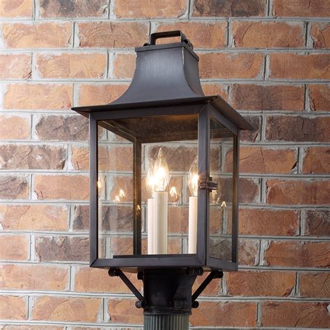 See more ideas about acclaim lighting, outdoor post lights, post lights. Georgian 3 Light Outdoor Post Lantern - Small - Shades of ...