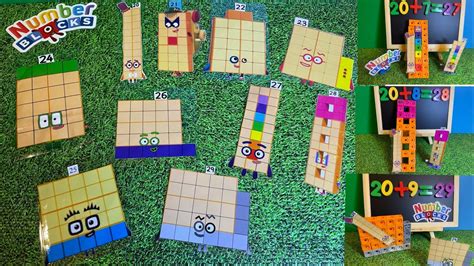 Making Mathlink Cube Numberblocks 20 29 Learn To Count 20 To 29