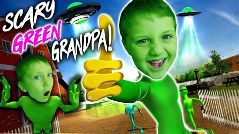 Scary Green Grandpa Alien 2 Weird Funny Game Youtube