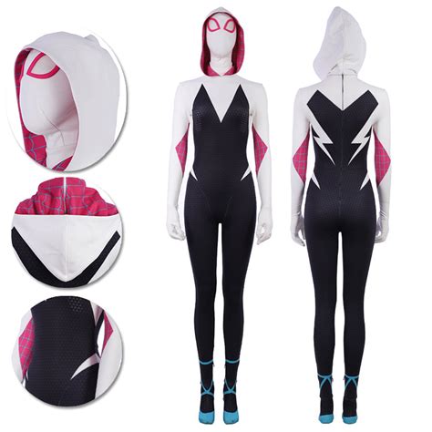 Gwen Stacy Cosplay Costumes Into The Spider Verse Spider Girl Gwen Sui