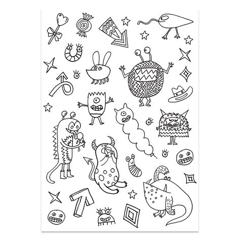 Sticker Coloring Pages