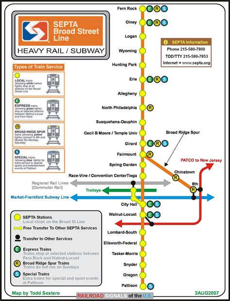 31 Broad Street Line Map Maps Database Source