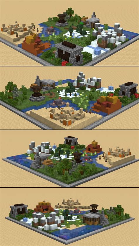 Miniature Minecraft World Minecraft Minecraft Designs Minecraft