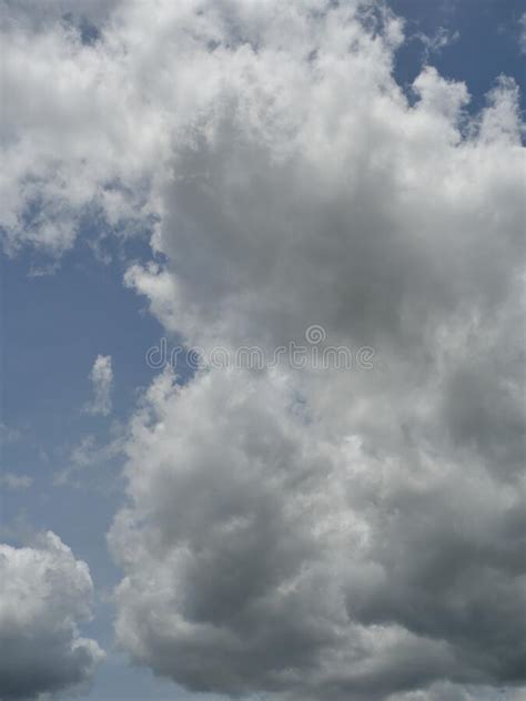 Cumulonimbus Cloud Formations On Tropical Blue Sky Stock Photo Image