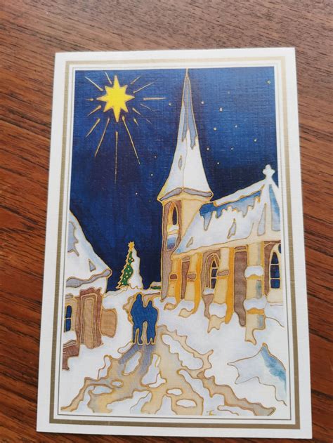 Vintage Norwegian Christmas Card Etsy
