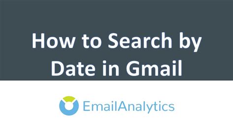 How To Search By Date In Gmail Youtube