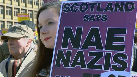Glasgow Campaigners March Against Racism BBC News