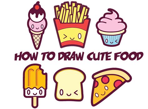 how to draw kawaii food archives how to draw step by step drawing tutorials