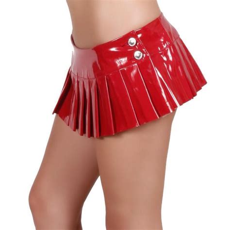 sexy red pvc pleated micro mini skirt nwts forplay micro tiny vinyl mini skirt vinyls