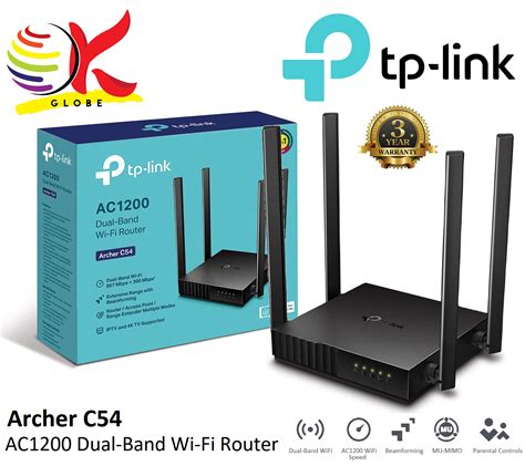 Tp Link Archer C54 Ac1200 Dual Band Mu Mimo Wi Fi Router With Multi