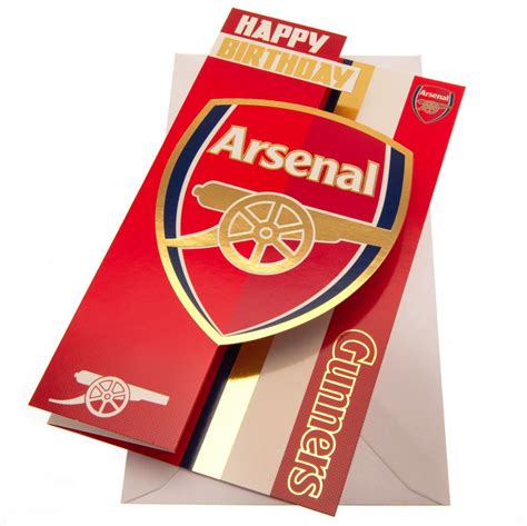 Arsenal Fc Birthday Card Select Sports Souvenirs