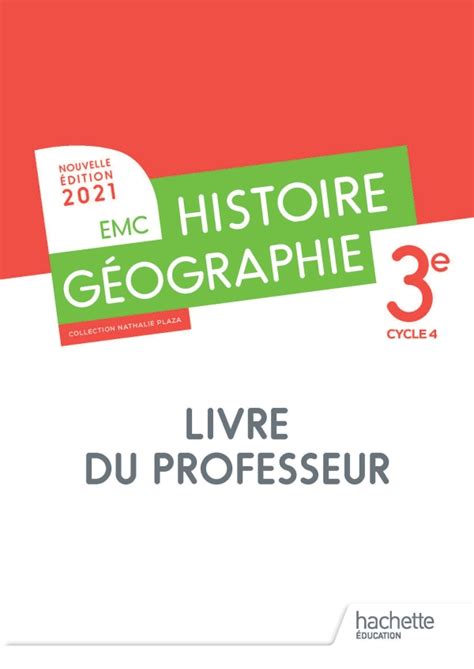 Histoire Géographie Emc 3e Livre Du Professeur Ed 2021 30