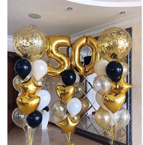 Silver Black And Gold Graduation Balloons Black And Gold Milestone