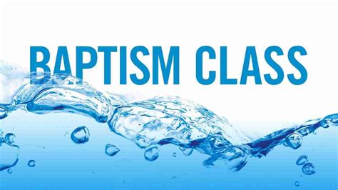 Baptism Class Water Of Life Community Church