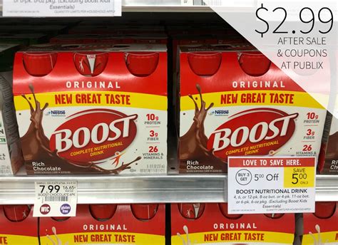 Fantastic Savings On Boost Nutritional Drinks At Your Local Publix