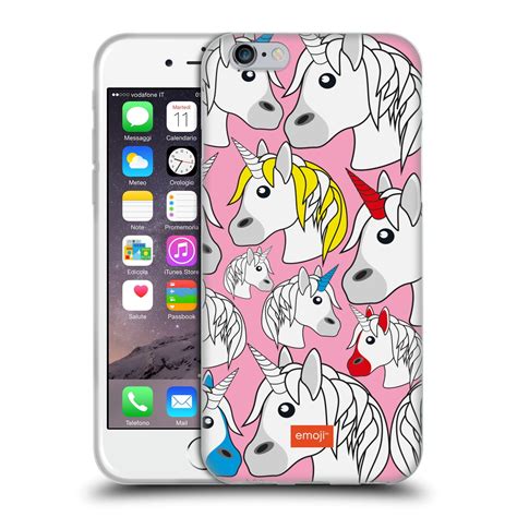 Emoji Official Emoji Unicorns Soft Gel Case For Apple Iphone Phones