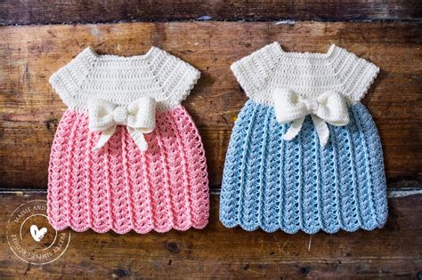 Easy Crochet Baby Dress A Free Pattern Maisie And Ruth