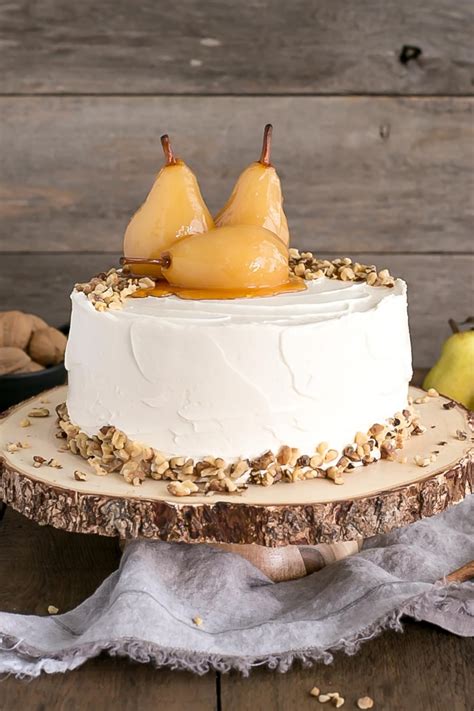Pear Walnut Cake With Honey Buttercream Liv For Cake
