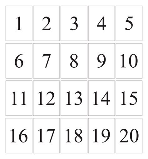 10 Best Large Printable Numbers 11 20 Printableecom 6 Best Large