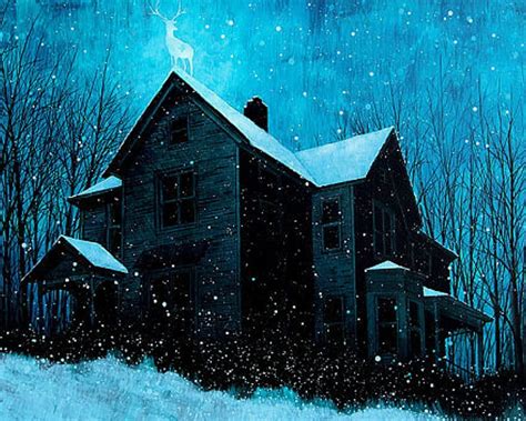 Dark Winter Night House Night Winter Dark Hd Wallpaper Peakpx