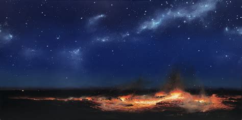 It is very popular to decorate the background of mac, windows, desktop or android device beautifully. Night Sky by Tim Storrier - Art from Cooks Hill Galleries