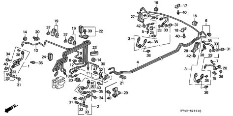 Remove the 2 caliper housing bolts with a deep socket so you can avoid the brake lines (use a pole to get some leverage if. 1997 Honda Accord Brake Line Diagram