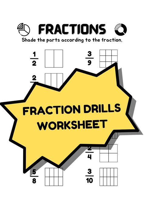 Printable Math Worksheets Printables Numeracy Fractions Chevrolet