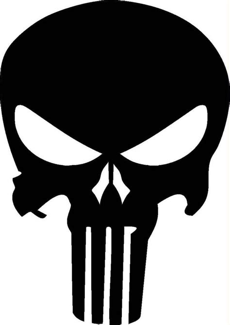 The Punisher Decal Skull Stencil Punisher Logo Punisher Skull