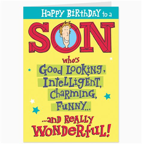 Son Birthday Card B9192 Shopittakestwo 21 Birthday Cards For Son