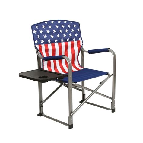 Kamp Rite Outdoor Tailgating Folding Directors Chair With Side Table