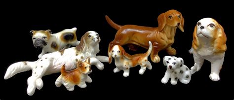 Lot Assorted Dog Miniature Porcelain Figurines