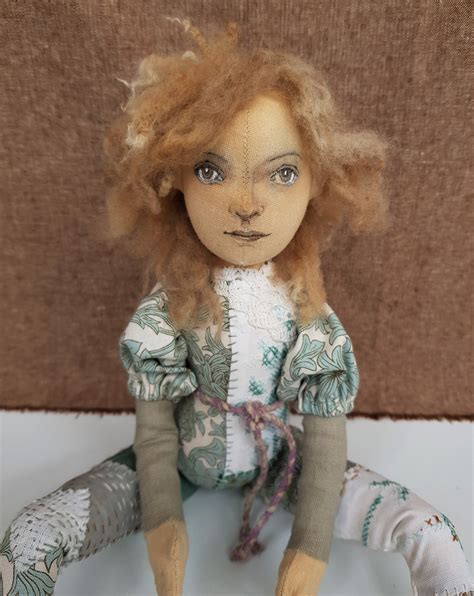 cloth art doll named free spirit etsy new zealand art dolls cloth art dolls textile doll