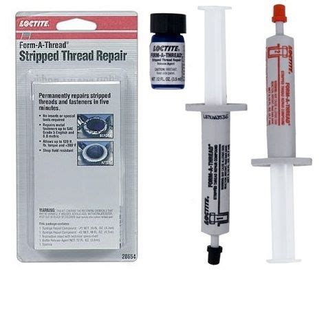 Using a helicoil thread repair kit to repair threads inside an aluminum fixture. Form-a-Thread Repair Kit - Model Number: 28654