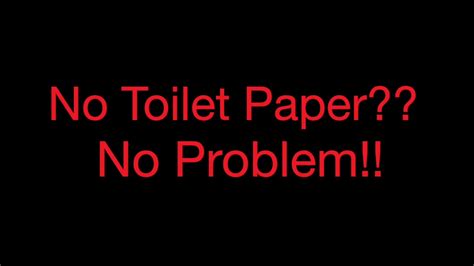 No Toilet Paper What To Do When You Are Out Of Toilet Paper Easy