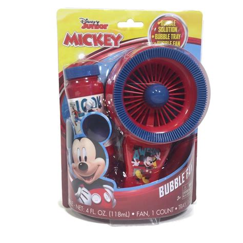 Disney Junior Mickey Mouse Bubble Fan With Bubble Solution Dipping Tray Bp