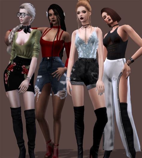 Bodysuits Collection By Liseth Barquero At Bluerose Sims Sims 4 Updates