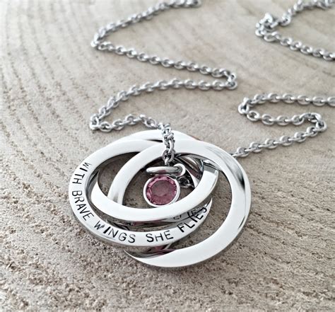 In Memory Hand Stamped Necklace Loss Of Loved One