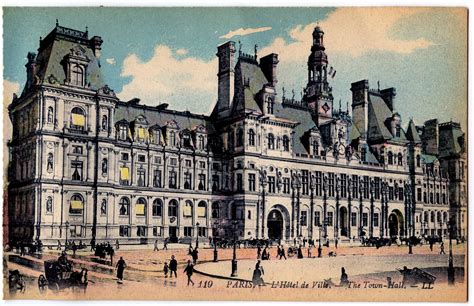 Vintage Paris Postcard Beautiful Architecture The Graphics Fairy