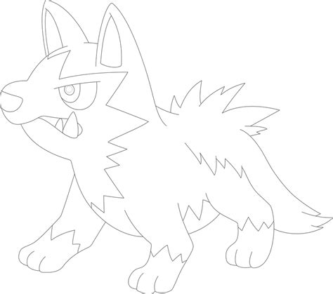 Lineart Of Poochyena By InuKawaiiLover On DeviantArt Coloring Library