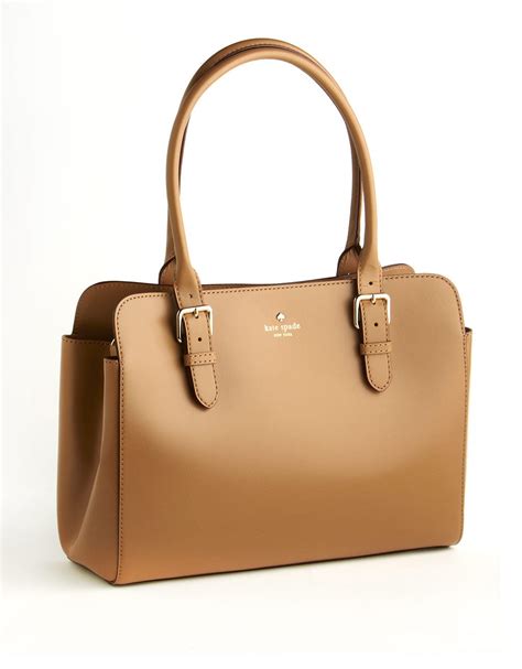Kate Spade Leather Tote Bag In Brown Lyst