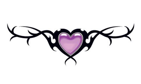 Tribal heart tattoos are a very popular choice and a really cool tattoo design to get. Tribal Herz Lila Glitter | TattooForAWeek Klebetattoos ...