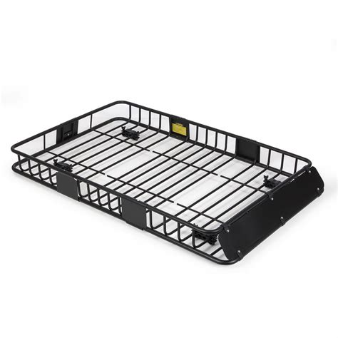 64 Universal Black Roof Rack Cargo Carrier W Extension