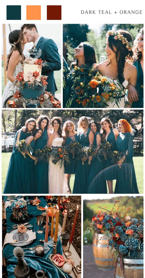 8 Fall Wedding Color Schemes Perfect For Autumn Colors